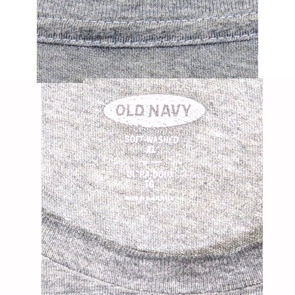 Old Navy Soft Washed T Shirt Gray Graphic Tee Mens XL Mountain Nature Canada - Picture 4 of 5